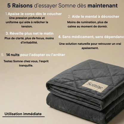 Couverture lestée somne